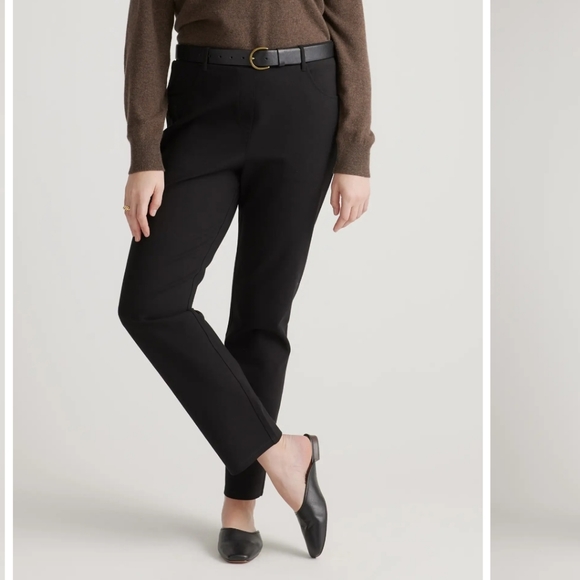 Quince Pants - Quince Open Pocket Black Ultra Stretch Pants Numerous Sizes